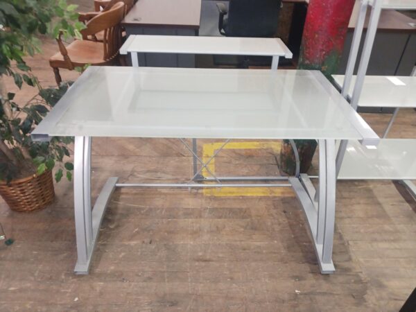 Glass Desk & Bookcase - Image 2